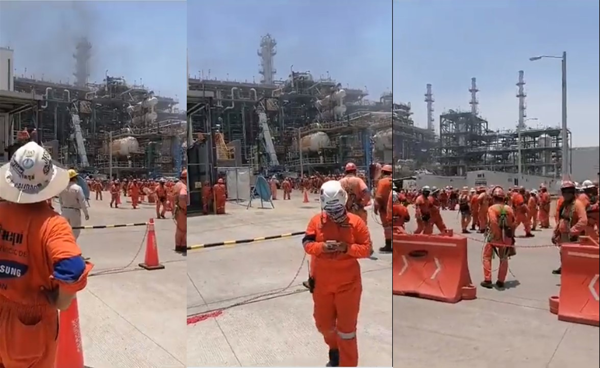 Explota pipa en refinería olmeca; deja 6 Heridos