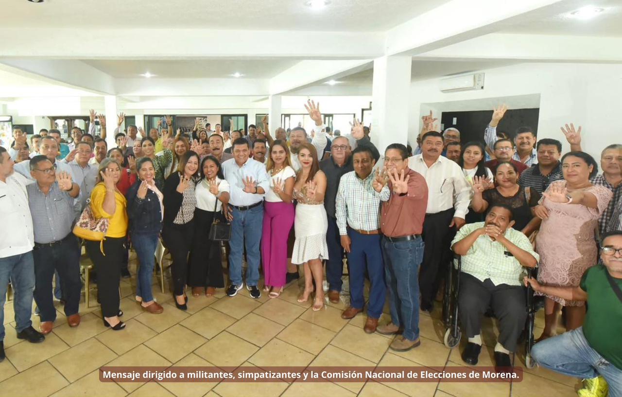 May Rodríguez también se reunió con maestras y maestros militantes y simpatizantes de Morena