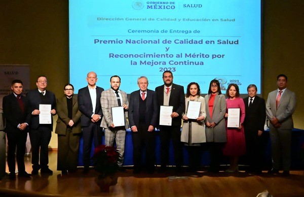 Servicios de Salud de Pemex, que dirige Rodolfo Lehmann, recibe Premio Nacional de Calidad en Salud 2023