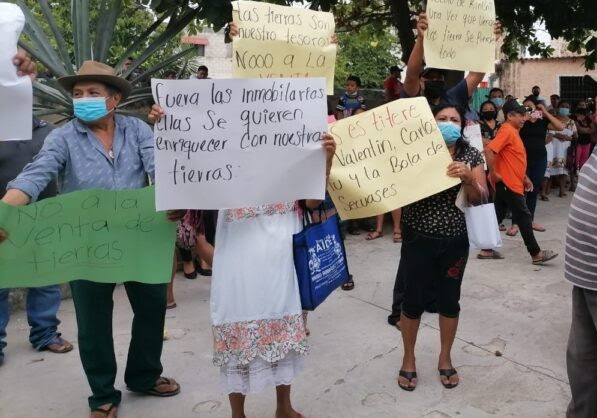 Urgen frenar despojos de tierras a ejidatarios por desarrolladores inmobiliarios en Kinchil
