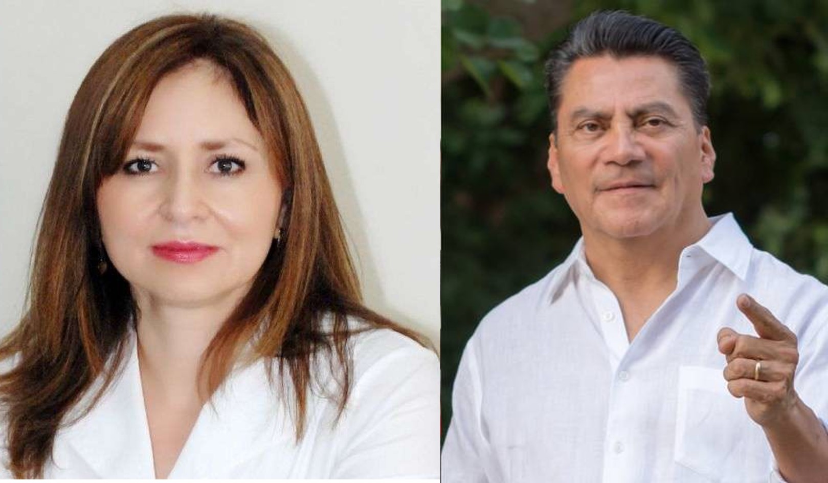 Rosalinda López y Oscar Cantón, precandidatos al Senado por Morena