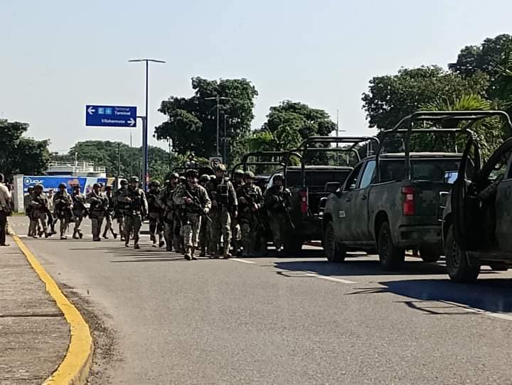 Militares llegan a Tabasco para reforzar seguridad tras ola de asaltos a comercios
