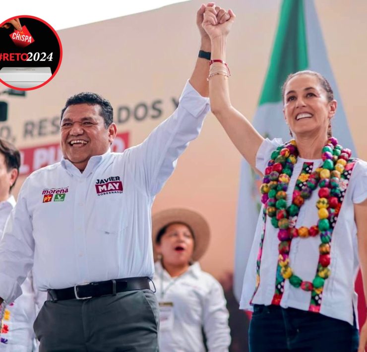 Llama Javier May a ver debate presidencial en plazas públicas de Tabasco