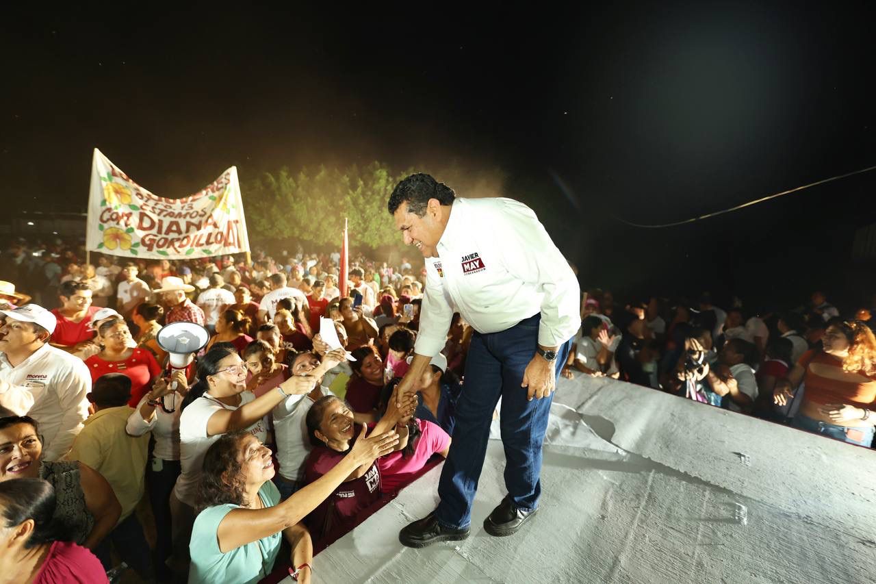 Gira de campaña de Javier May en Cunduacán