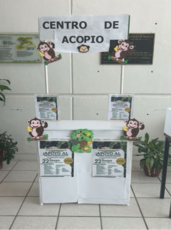 UJAT instala centros de acopio en apoya al mono saraguato