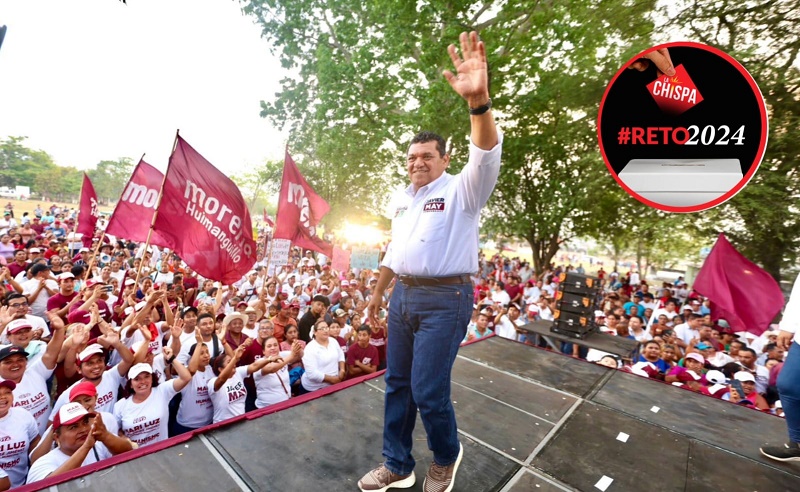 Javier May en Tabasco habrá triunfo contundente el 2 de junio