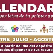 Inicia la Dispersión de Recursos de Programas de Bienestar el 1 de julio