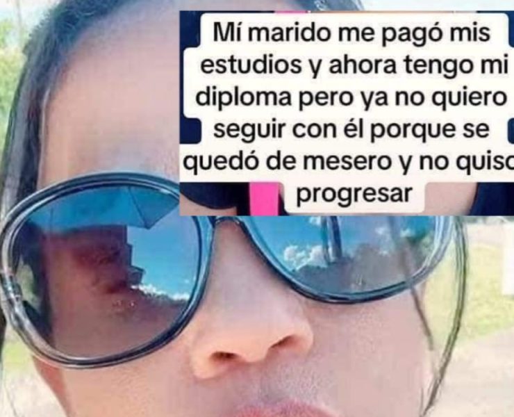 Mujer quiere dejar a su esposo por quedarse como mesero tras financiar sus estudios