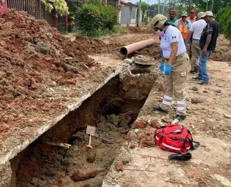 Derrumbe en obra de construcción en Teapa deja un obrero muerto