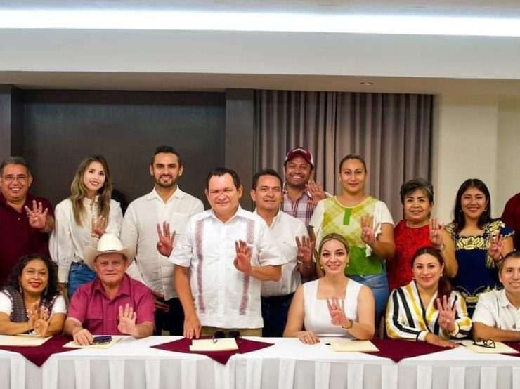 Huacho se reunió con los diputados locales de la 4T que salieron victoriosos