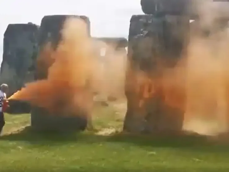 Vandalizan el monumento Stonehenge