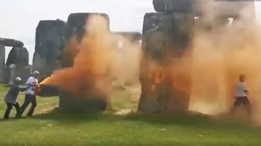 Vandalizan el monumento Stonehenge