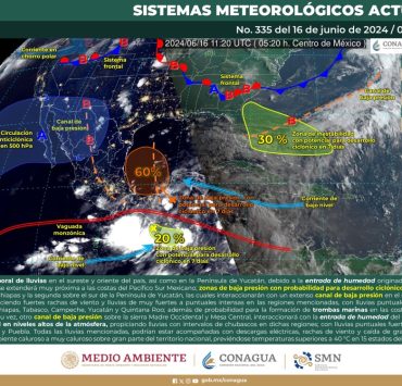 Temporada de lluvias en Yucatán