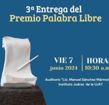 Entregará ATP Premio Palabra Libre 2024 a Jorge Abdó Francis