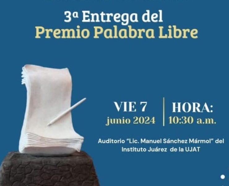 Entregará ATP Premio Palabra Libre 2024 a Jorge Abdó Francis