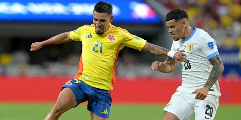 Colombia consigue su segunda final en Copa América, y deja en el camino a Uruguay, el domingo se enfrentará con Argentina, que busca el bicampeonato.