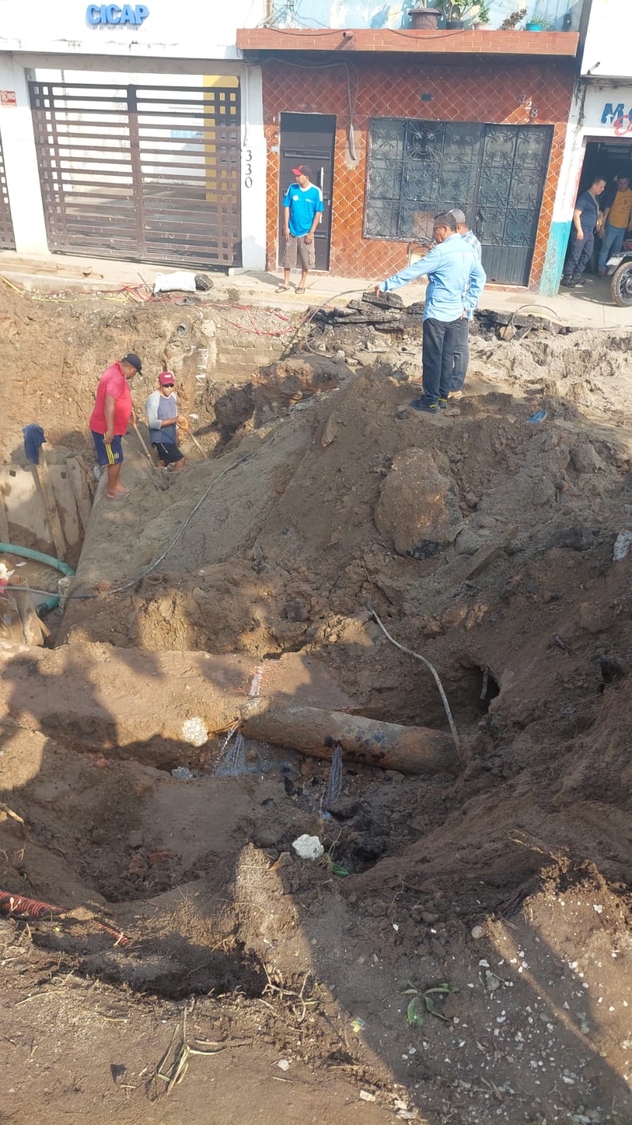 Planta potabilizadora Villahermosa fuera de servicio por fuga agua en el Malecón