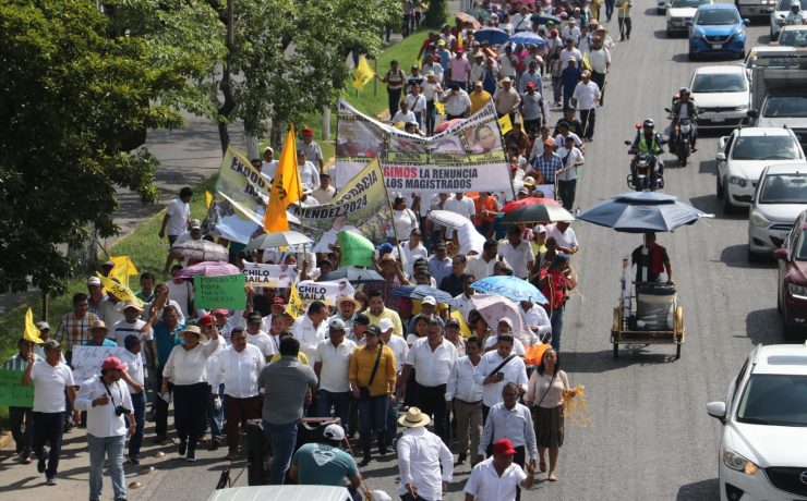 PRD Tabasco protesta contra el TET tras resolución de la elección de Jalpa de Méndez