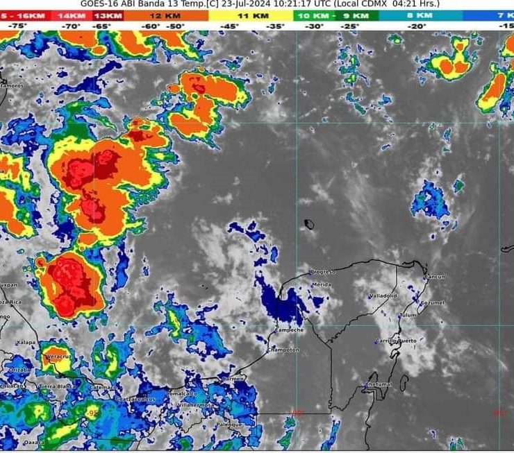 Pronósticos del clima 23 de julio 2024 en Quintana Roo