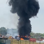 Incendio en una empresa en la ranchería Plátano y Cacao dejó dos heridos