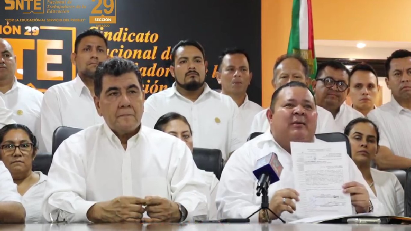 SNTE en Tabasco exigen al Gobierno Estatal pago del retroactivo por el incremento salarial