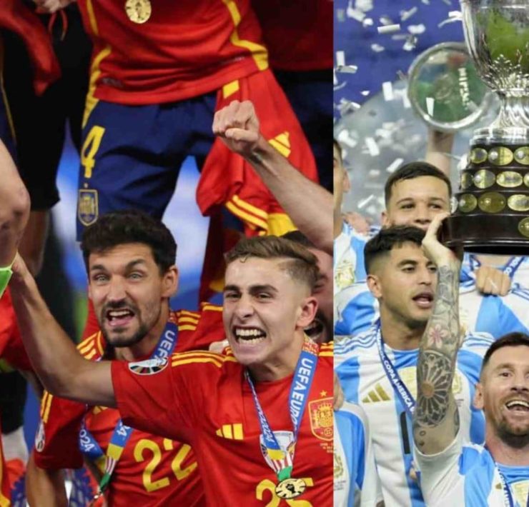 El día de ayer se vivieron dos finales, en las cuales ponen a España como el rey de Europa y a Argentina como dominador en América.