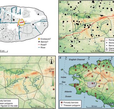 Un mapa de Europa tallado en piedra