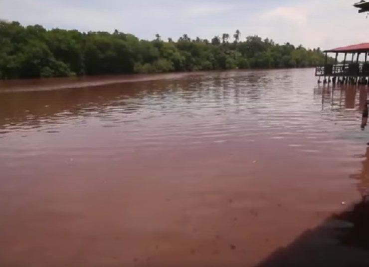 Aguas del Río Seco en Paraíso cambian de color; denuncian “contaminación” de refinería