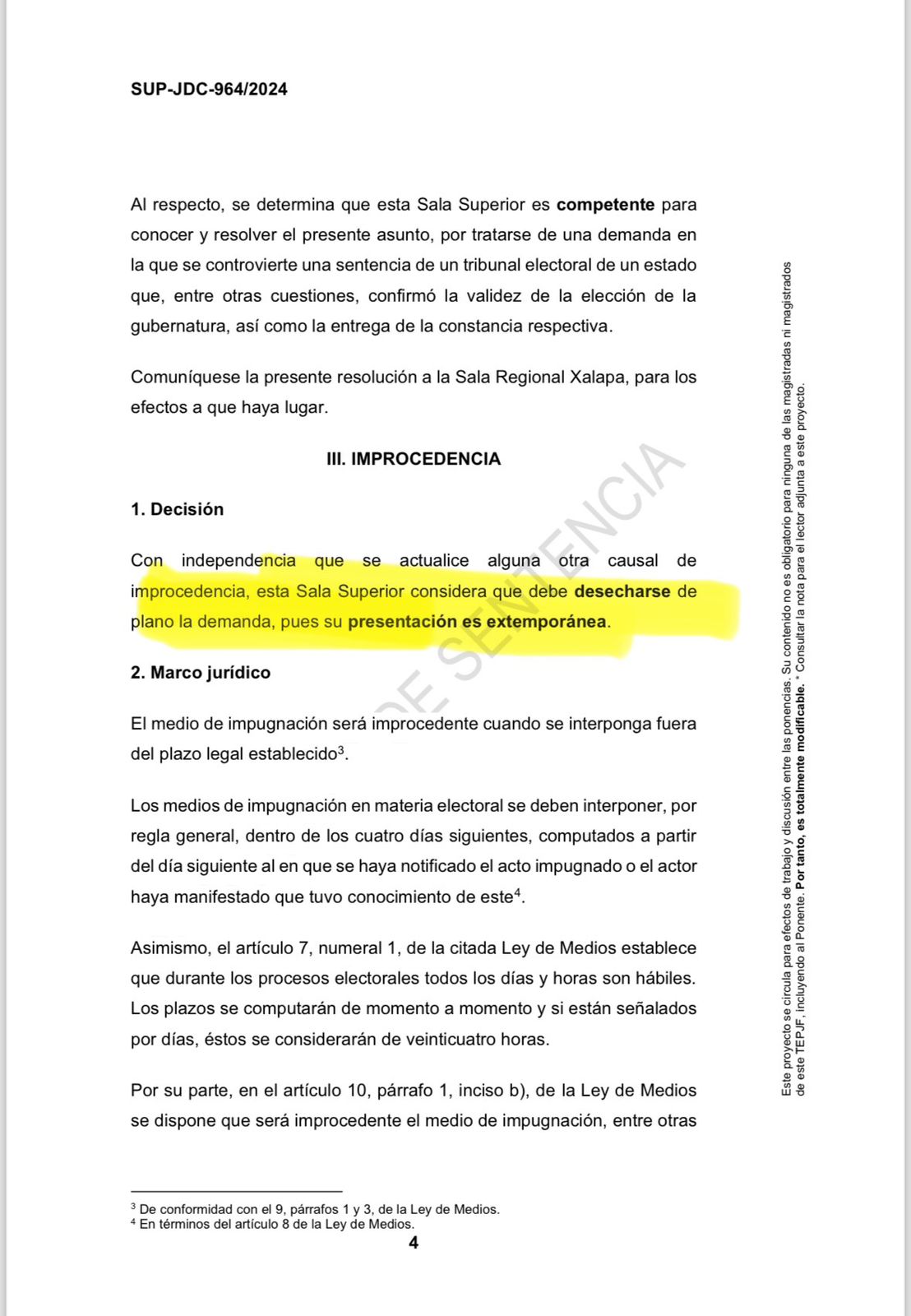 Desechará TEPJF la impugnación de Lorena Beaurregard de los Santos contra la elección de gobernador.