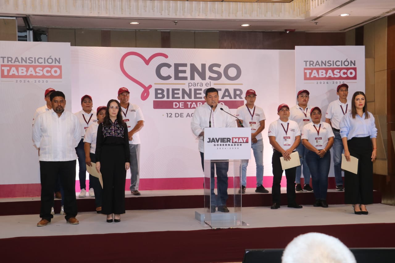 Javier May Rodríguez presentó el Censo para el Bienestar de Tabasco