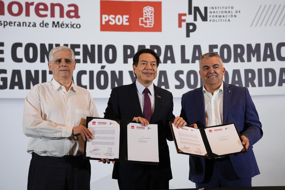 Morena y PSOE firman alianza para fortalecer políticas progresistas y enfrentar la ultraderecha