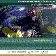 El SMN prevé lluvias fuertes en Sonora, Sinaloa, Chihuanua, Durango, Jalisco, Michoacán, Guerrero, Oaxaca y Chiapas