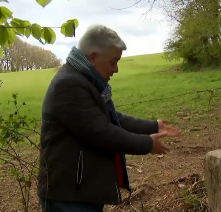 Un granjero modificó la frontera de Francia