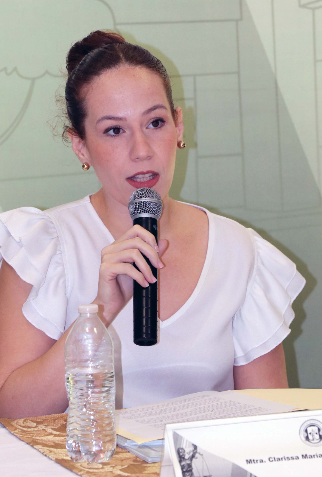 a directora del Centro de Especialización Judicial, Clarissa María Calzada Gurría.