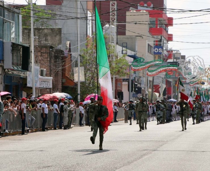 Desfile Cívico Militar en Villahermosa concluye con saldo blanco