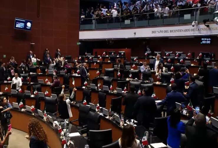 Tensión en el Senado: Manifestantes irrumpen en sesión sobre Reforma Judicial y obligan a receso indefinido