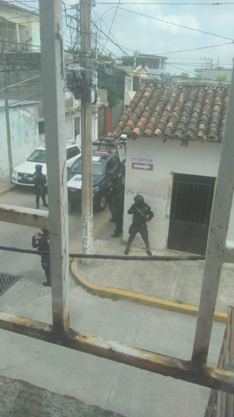 Fuerte operativo de seguridad en Jalapa