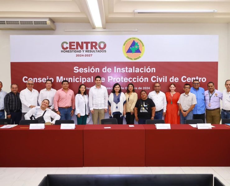 Instalan Consejo Municipal de Protección Civil para enfrentar lluvias y emergencias en Centro