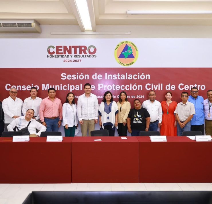 Instalan Consejo Municipal de Protección Civil para enfrentar lluvias y emergencias en Centro