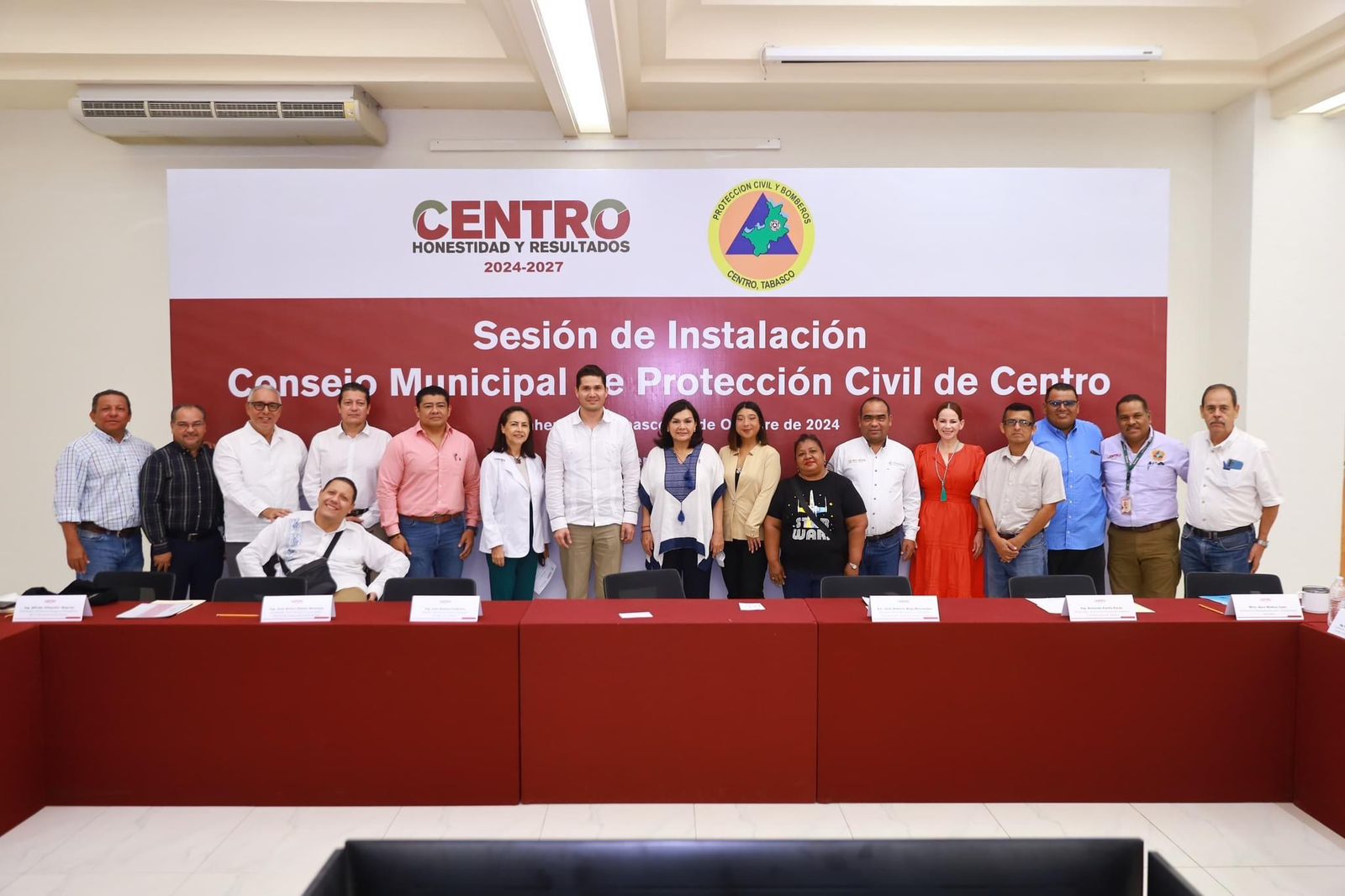 Instalan Consejo Municipal de Protección Civil para enfrentar lluvias y emergencias en Centro