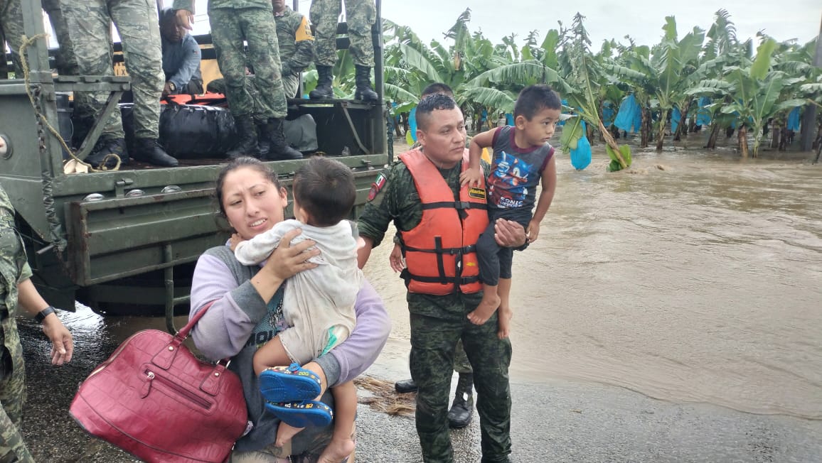 Localidades de Tabasco en riesgo de inundación