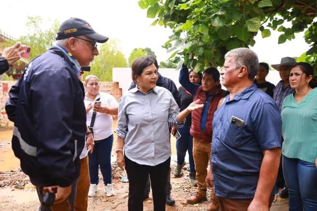 Yolanda Osuna Huerta verifica eficaz operación del canal El Censo y cárcamos