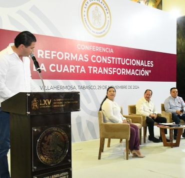 Leonel Godoy presenta la Conferencia Magistral “Las Reformas Constitucionales de la Cuarta Transformación”