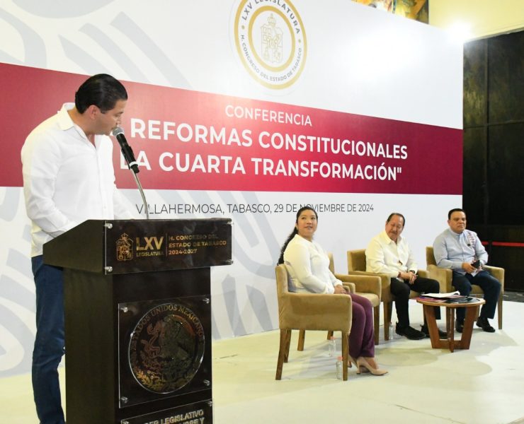 Leonel Godoy presenta la Conferencia Magistral “Las Reformas Constitucionales de la Cuarta Transformación”