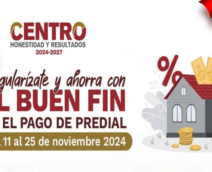 Centro lanza incentivos por el Buen Fin: ¡Aprovecha descuentos en predial y agua!