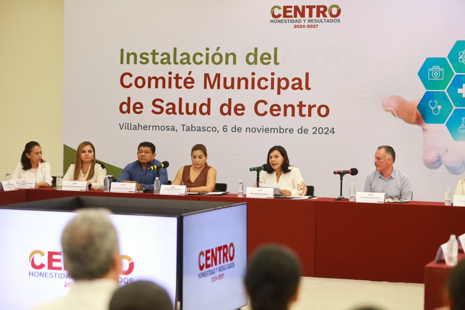 Yolanda Osuna Huerta encabezó la instalación del Comité Municipal de Salud 2024-2027 en Centro