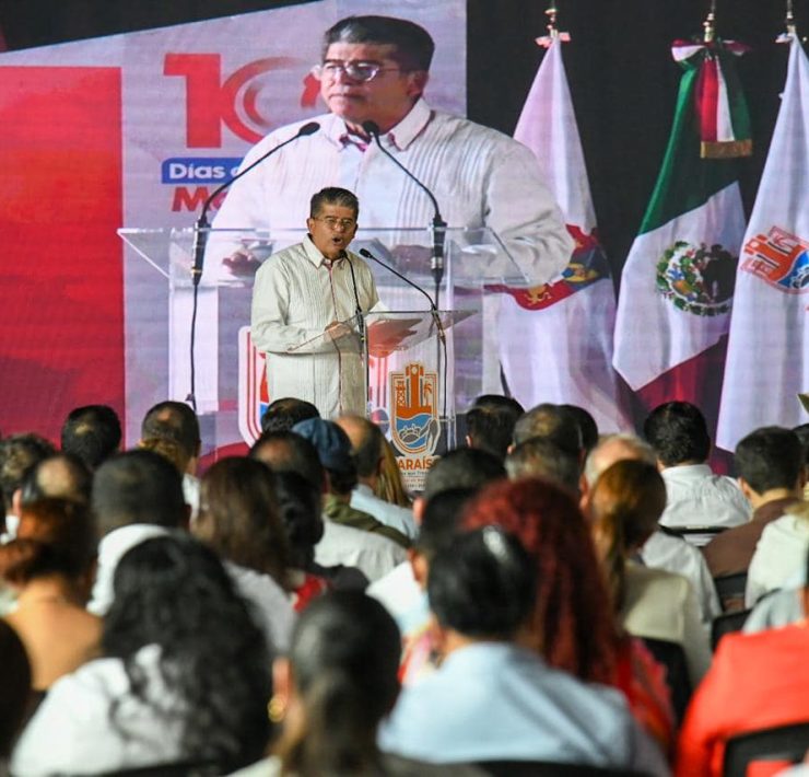 Alfonso Baca presentó su informe de 100 días de gobierno en Paraíso