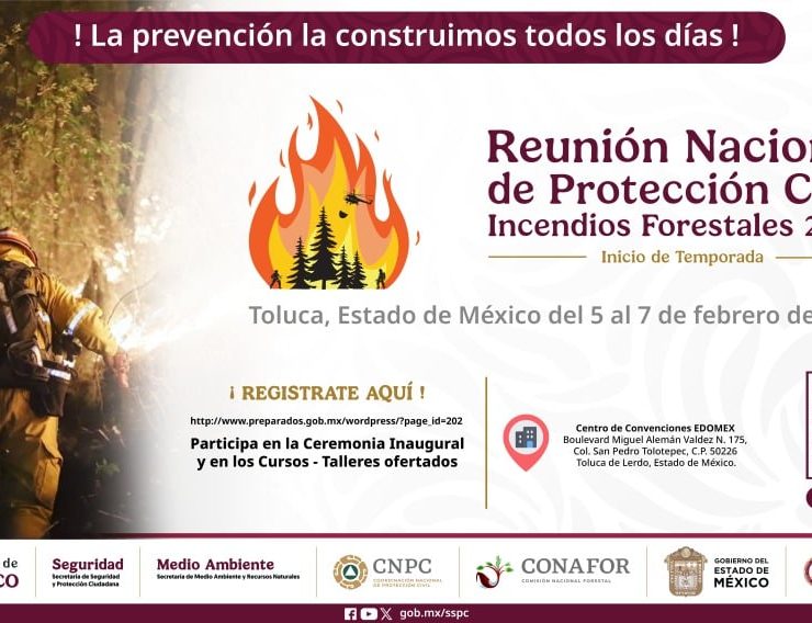 Estrategias reforzadas contra incendios forestales: Protección Civil convoca reunión nacional para la temporada 2025