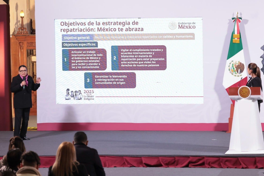 Gobierno de México implementa estrategia integral para recibir a connacionales repatriados: “México Te Abraza”