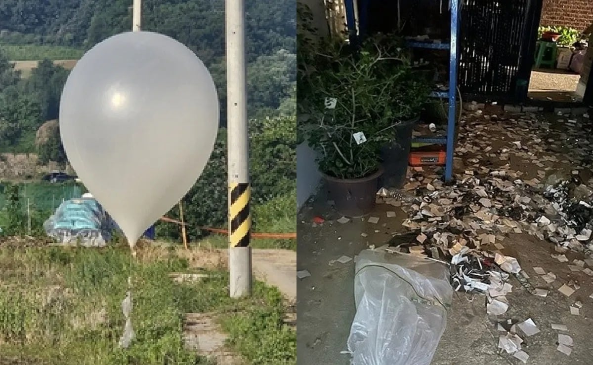 Seúl recibió 5000 globos con basura proveniente del Norte